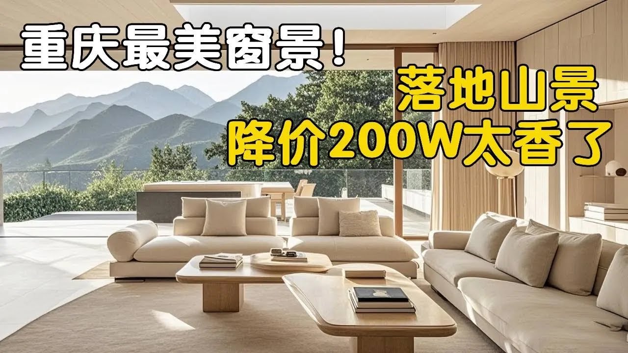 重庆最美窗景”看到大窗户都走不动路，降价出手所有人都买得起#房产达人#房产知识