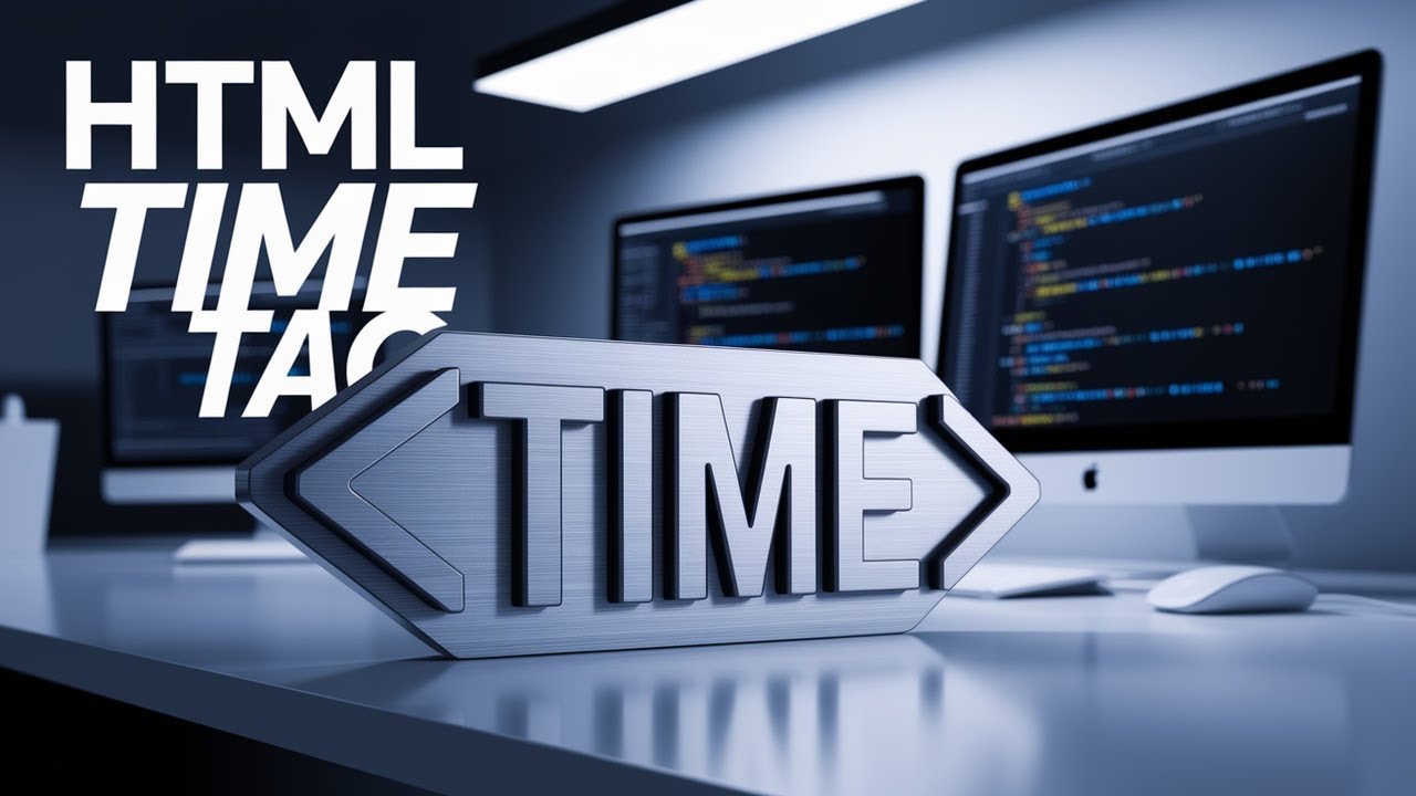How to use time tag in html language