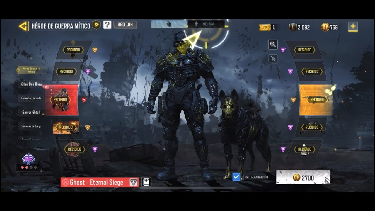 (COD Mobile) comprando el Ghost Mítico..¿Cuanto vale?…….¡Cuenta INDIA!🇮🇳 #codm #viralvideo