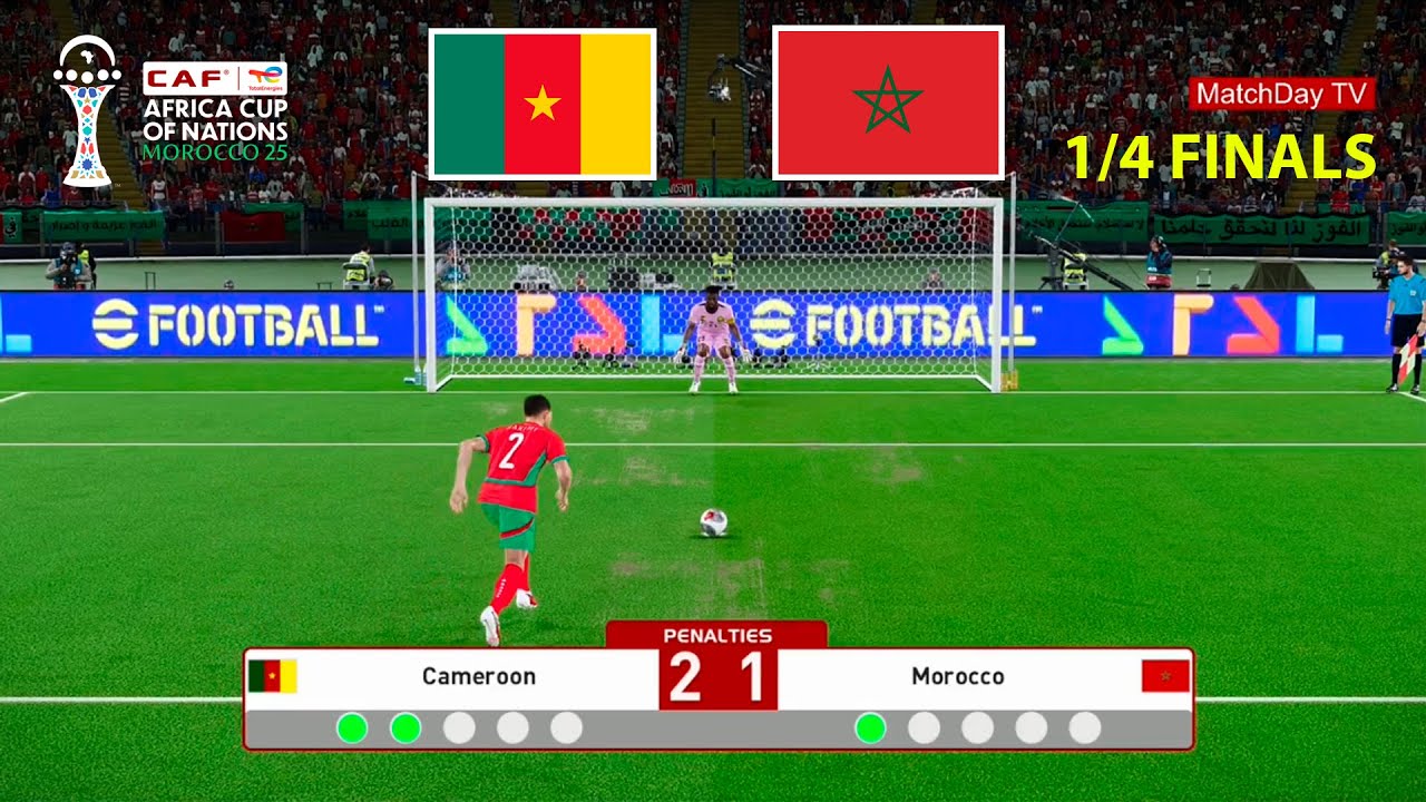 Cameroun - MAROC - Séance de tirs au but | Coupe d'Afrique des Nations de la CAF | PES