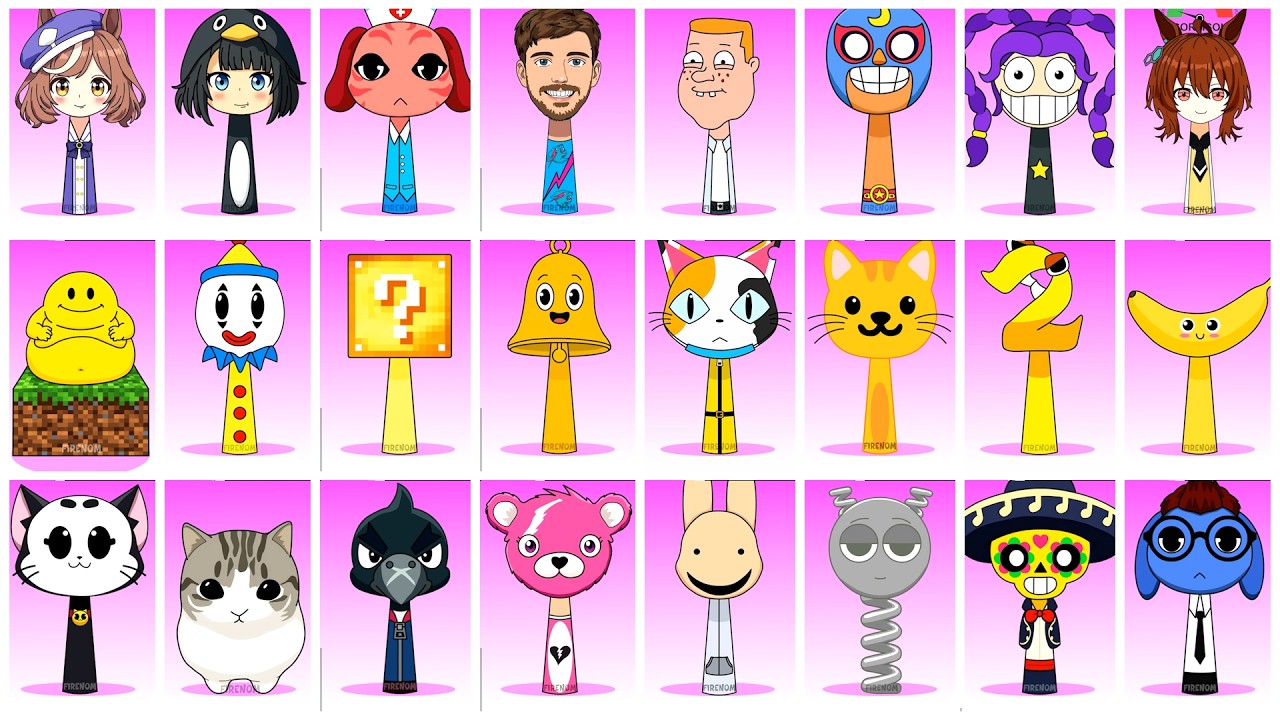 Incredibox Sprunki OC Phase 1 to Phase 2 Mambo Mambo, Goo Goo Gaga Penguin, Nurse Animal Hospital