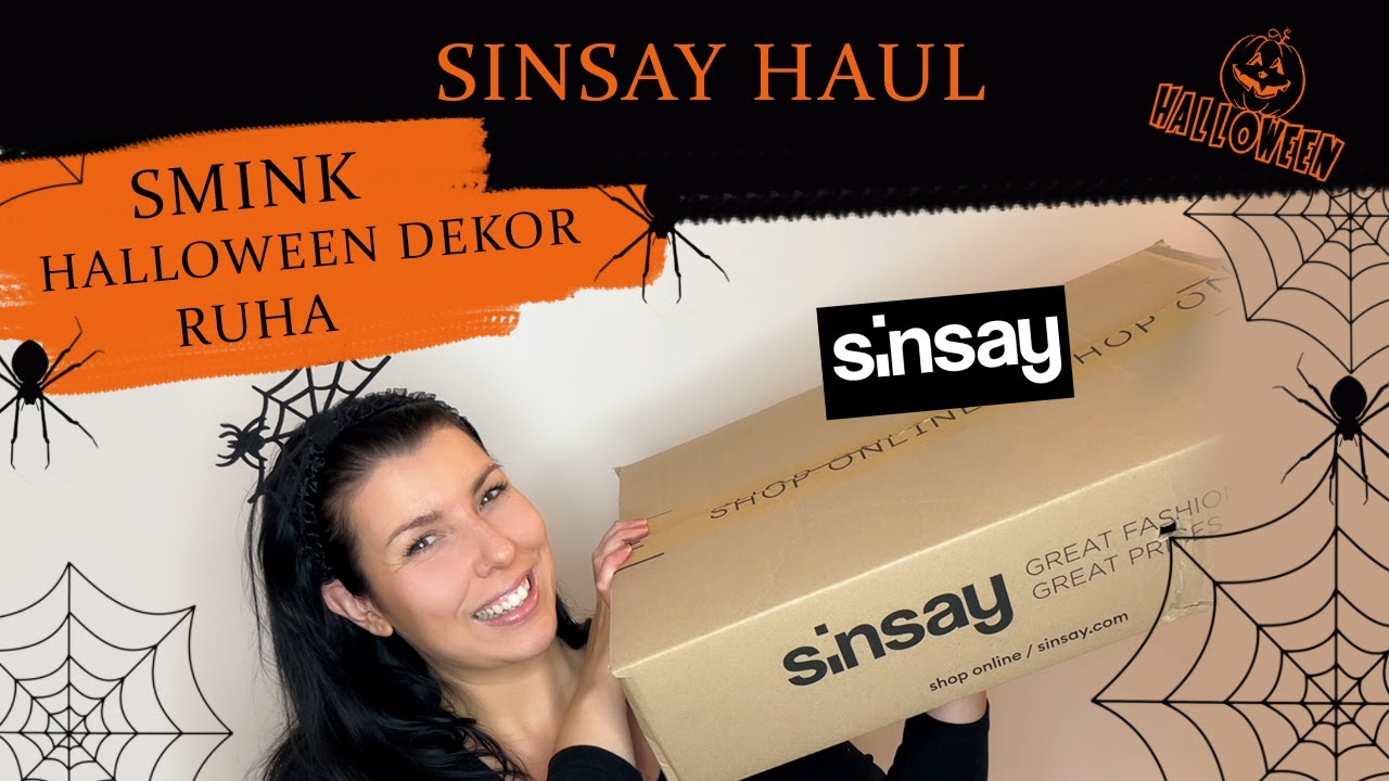 SINSAY HAUL - Smink, Halloween Dekor, Ruha, Smink rendszerezés