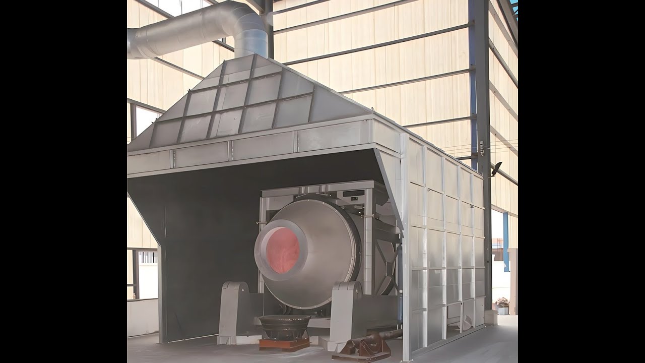 Aluminum dross rotary furnace practical operation
