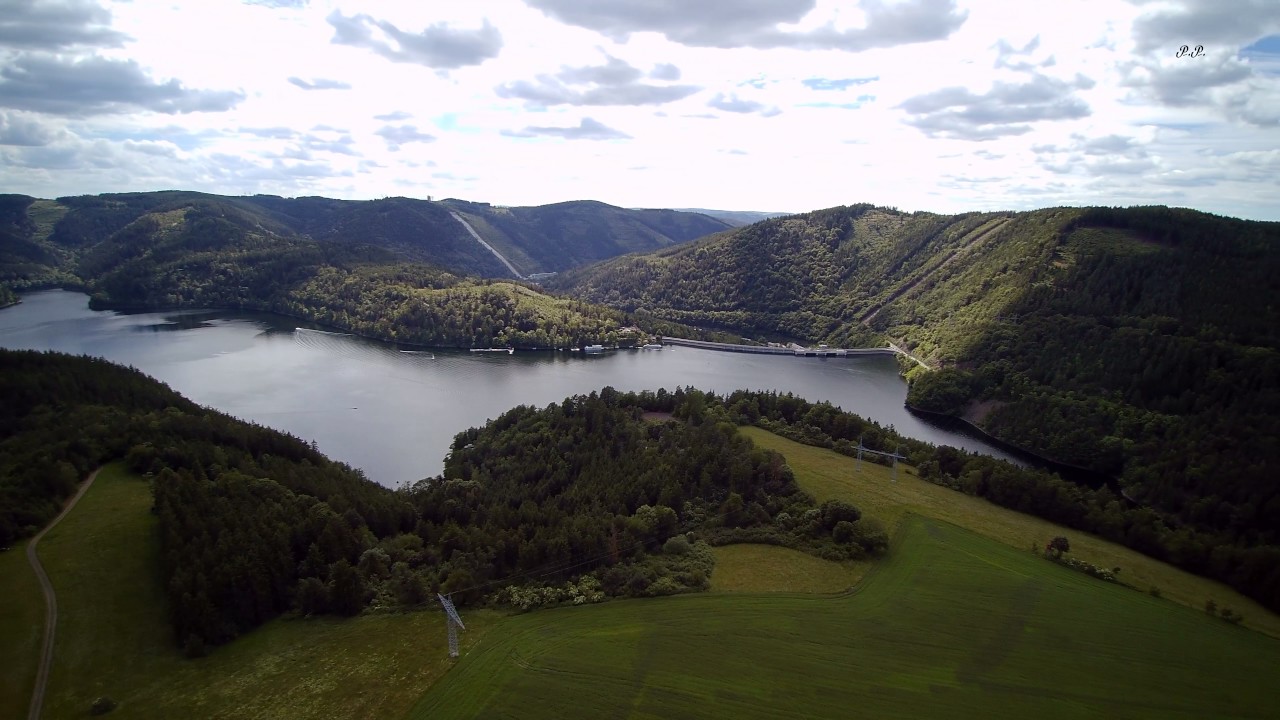 Alterbucht & Staumauer am Hohenwarte Stausee Thüringen