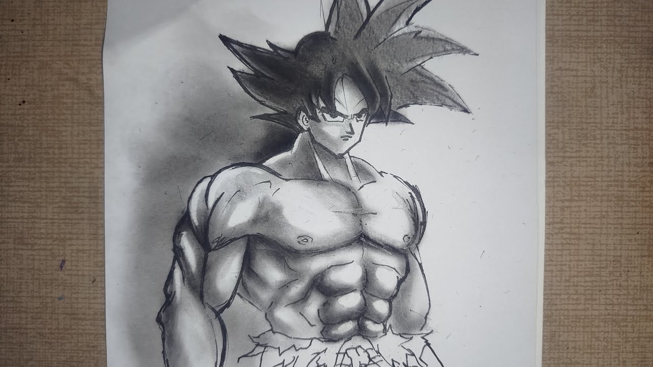 How To Draw San Goku half body For beginners | Step by Step drawing tutorials 