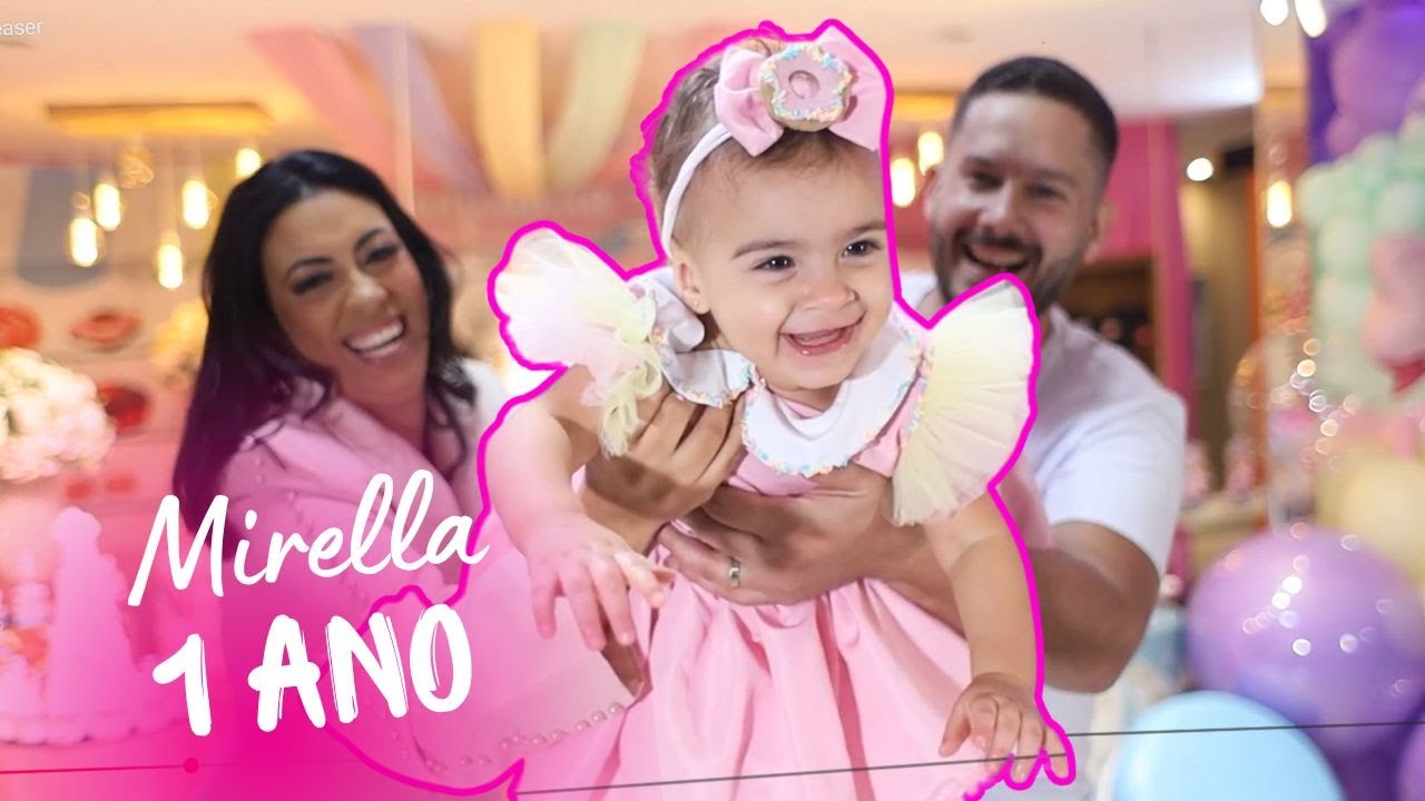 ✨ Mágico Aniversário da MIRELLA de 1 Ano com Tema Disney | Mickey, Minnie, Pato Donald e Margarida