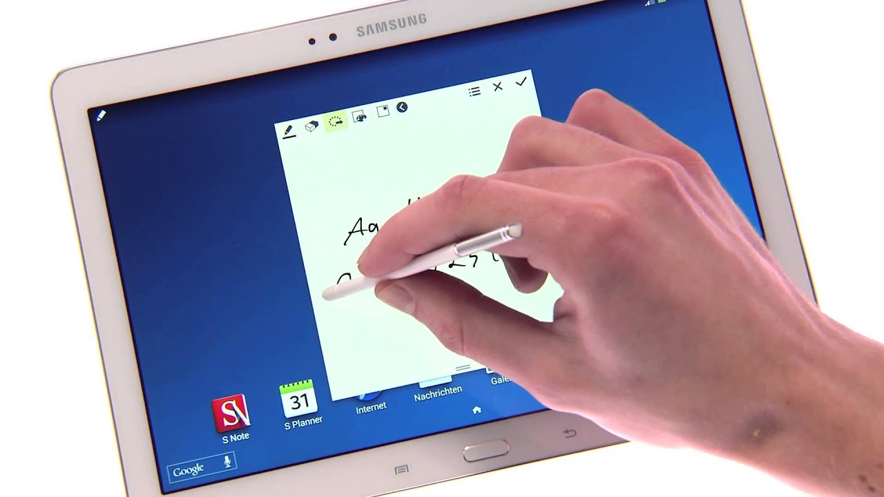 Samsung GALAXY Note 10.1 (2014 Edition) - Tutorial S Pen Befehle Aktionsmemo