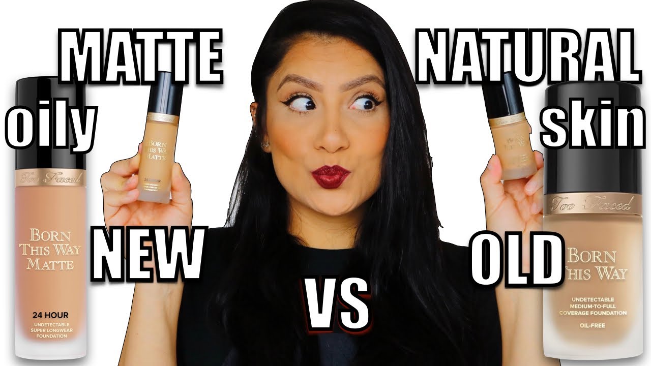 TOO FACED BORN THIS WAY FOUNDATION MATTE VS ORIGINAL + WEAR TEST | WHICH IS BETTER? | MagdalineJanet