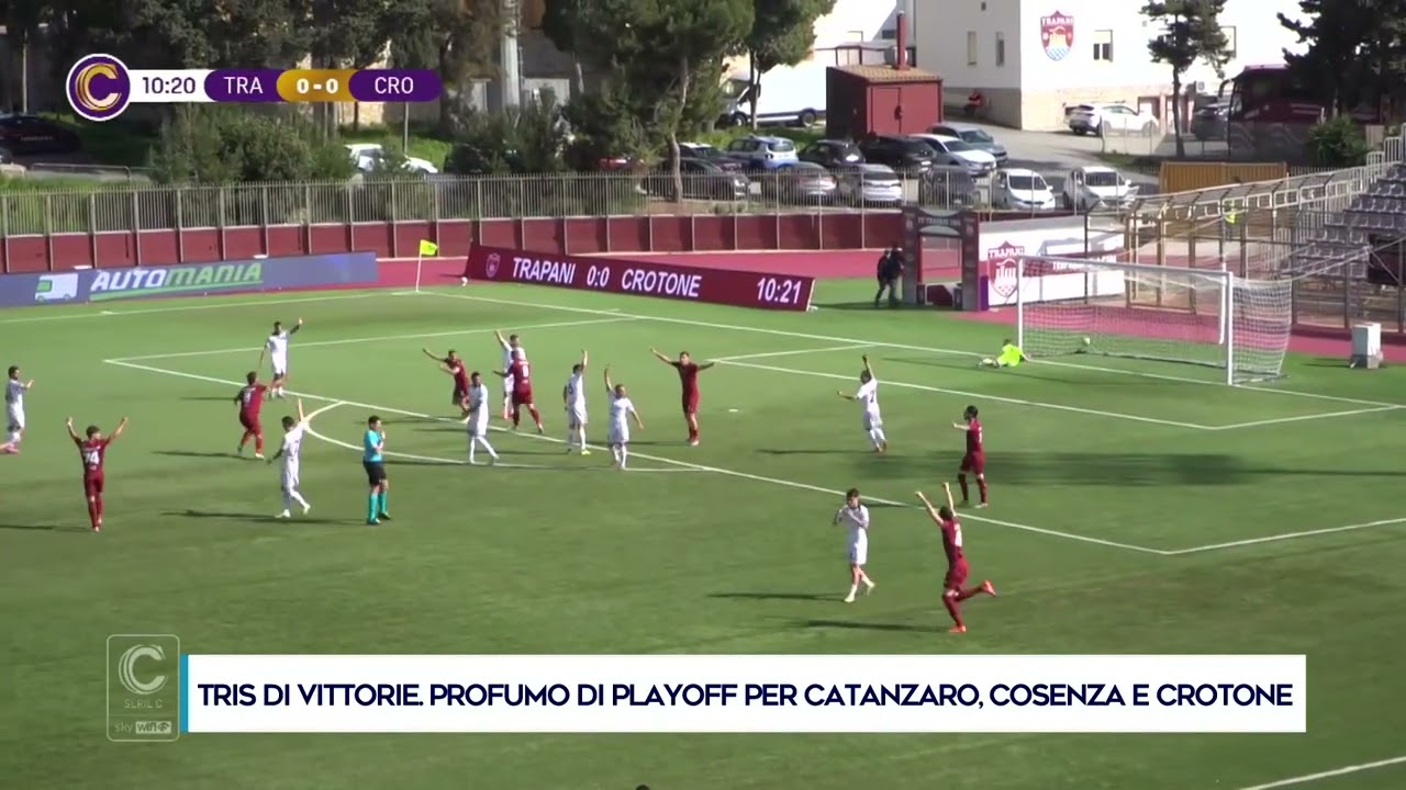 TRIS DI VITTORIE  PROFUMO DI PLAYOFF PER CATANZARO, COSENZA E CROTONE