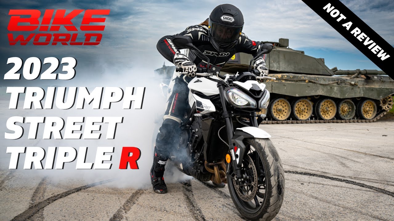 Triumph Street Triple R 2023 года | Заносы и вилли! (На частных дорогах)