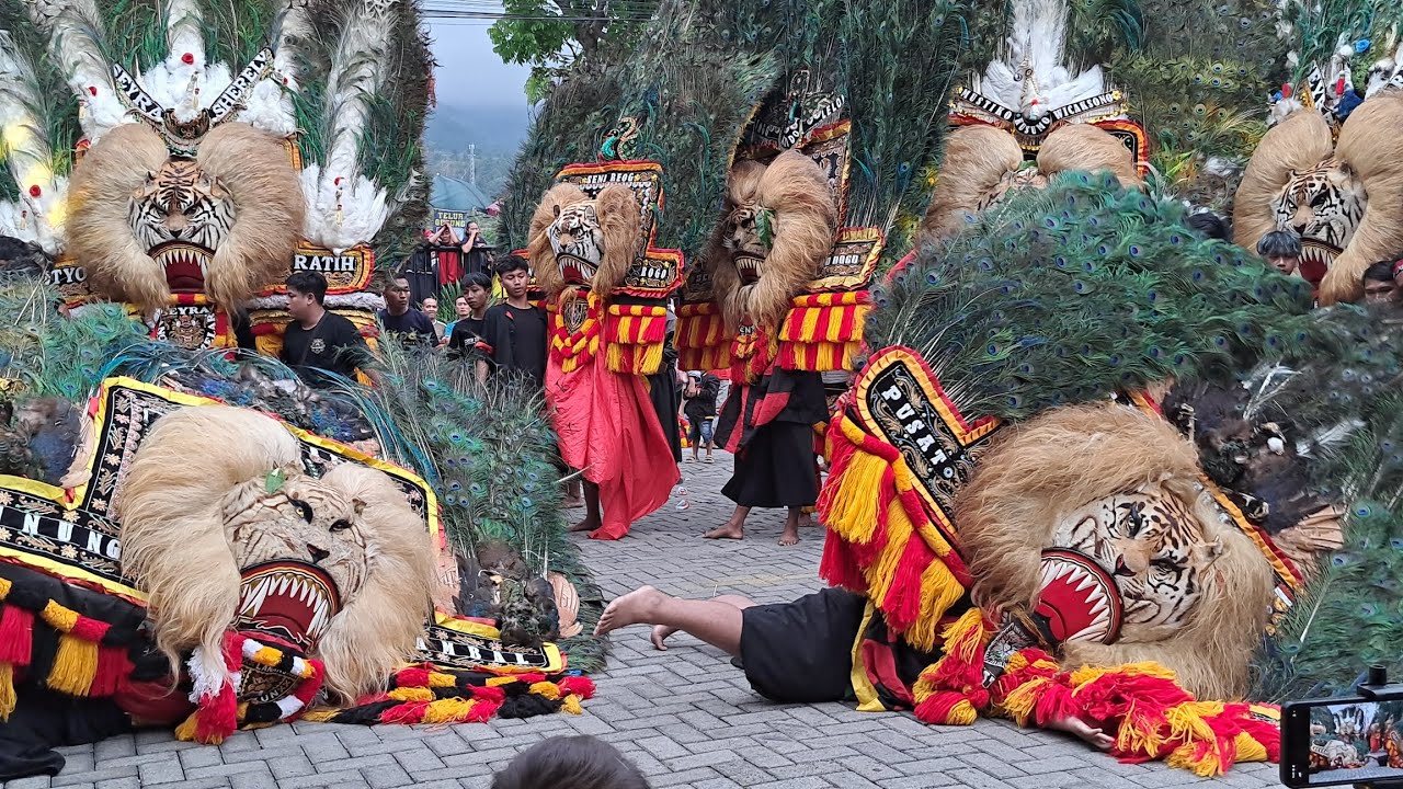 JOS BANGET LURR.!! ATRAKSI DUEL PEMBARONG  ADU KUAT 50 REOG PONOROGO GEGERKAN MAGETAN 