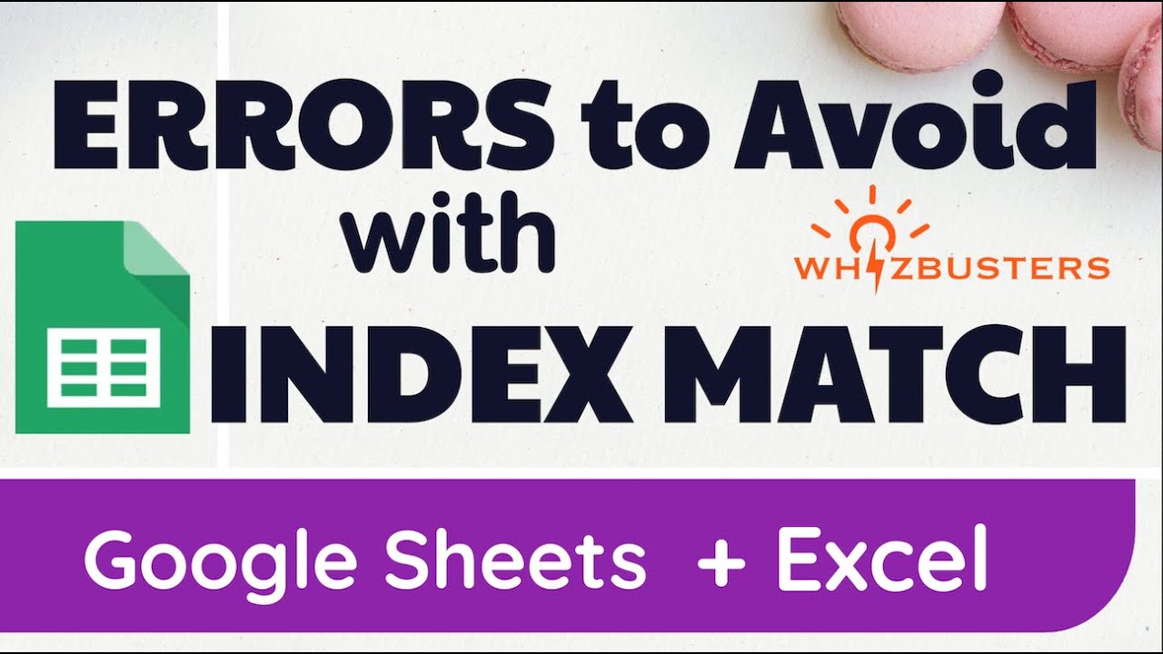 Ошибки, которых следует избегать при использовании INDEX MATCH