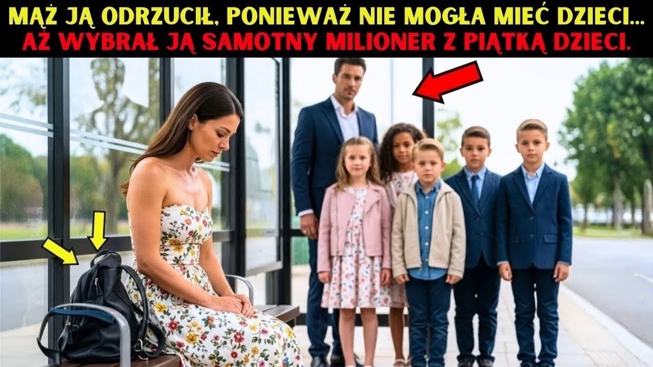 „Mąż ją odrzucił, ponieważ nie mogła mieć dzieci… aż samotny milioner z piątką dzieci ją wybrał ”