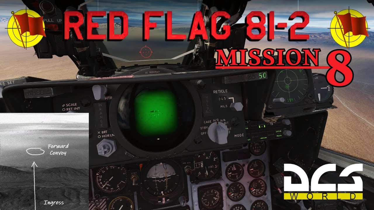 Red Flag 81‑2 | DCS 4K | F‑4E Phantom: Deadly Maverick Ambush on Armored Column