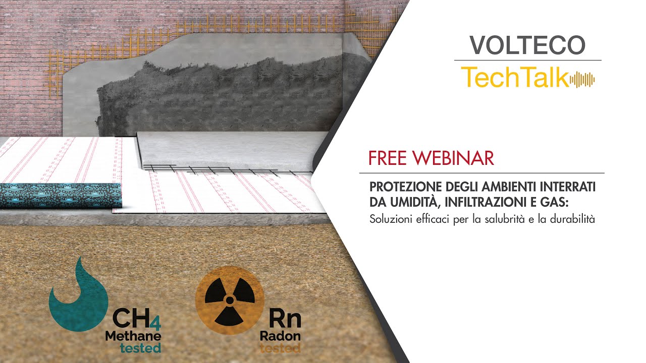 Volteco TechTalk: Webinar dedicato alla protezione degli ambienti da umidità, infiltrazioni e gas.
