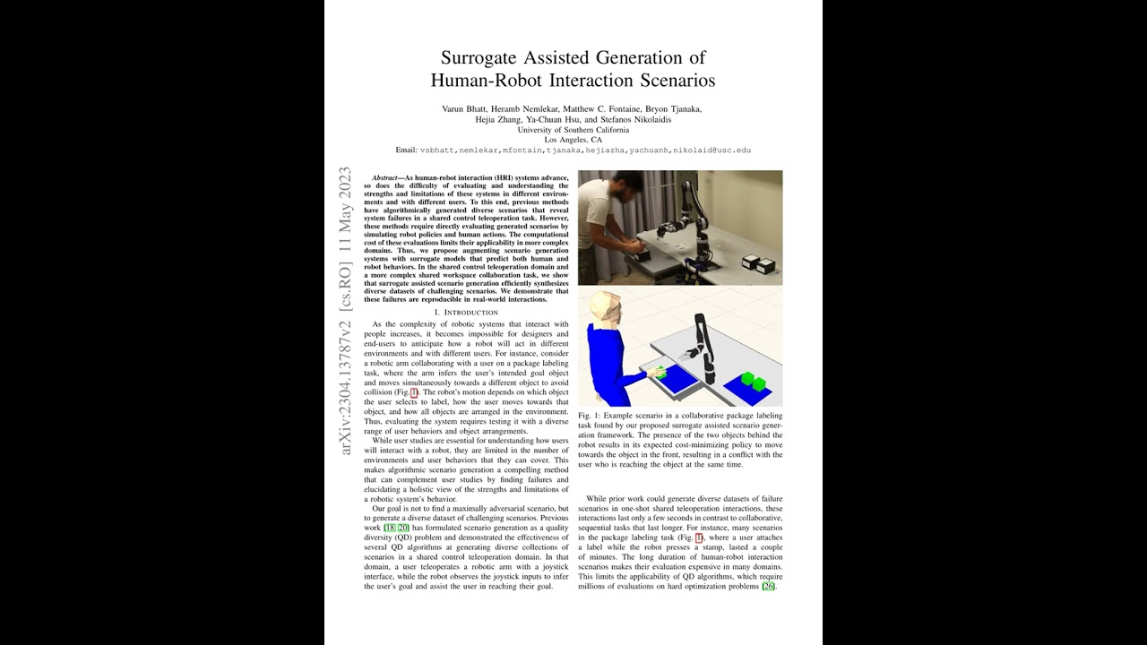 Podcast Tiếng Việt - Surrogate Assisted Generation of Human-Robot Interaction Scenarios