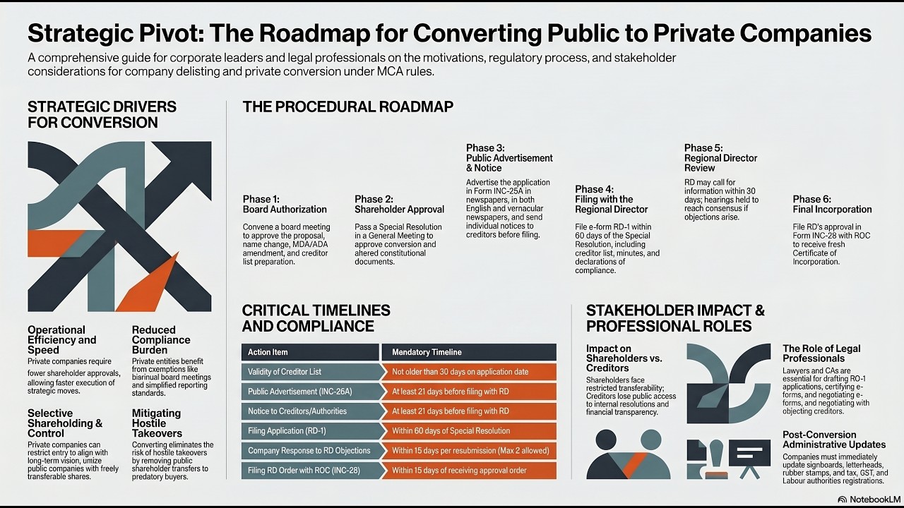 How to convert a public company into a private company?