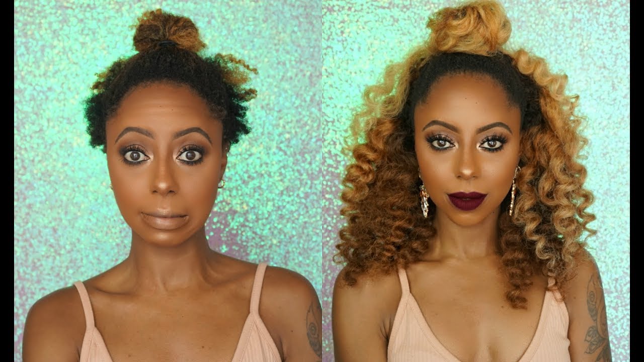 Half up Half down on SHORT natural hair| Hergivenhair | Jessica Pettway