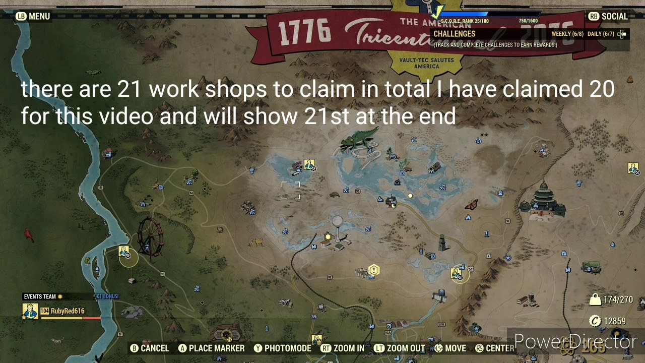 Fallout 76 all workshop locations