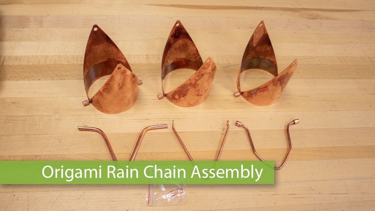 Origami Rain Chain Assembly Instructions