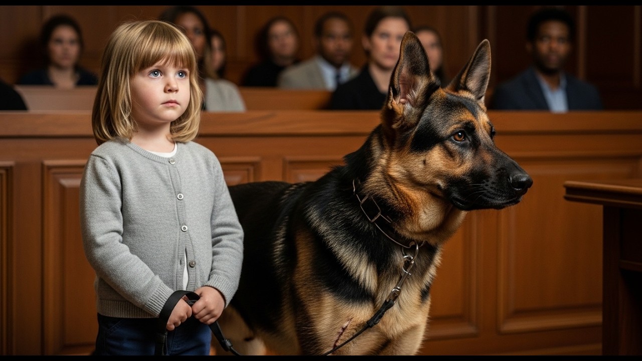Kleines Mädchen Gibt Ihrem Hund Ein Geheimes Zeichen – Richter Stoppt Den Gerichtssaal