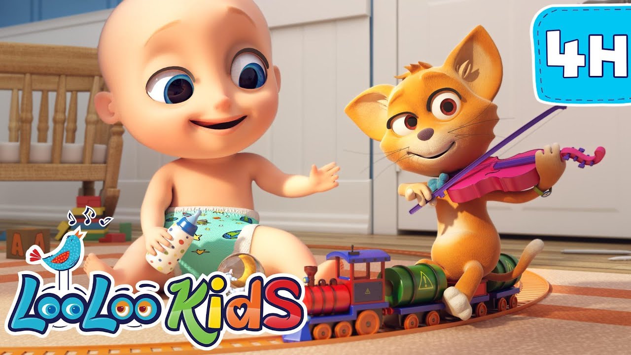 Hey Diddle Diddle – 4 Hour LooLoo Kids Songs Marathon for Babies & Toddlers | Soothing Newborn Songs