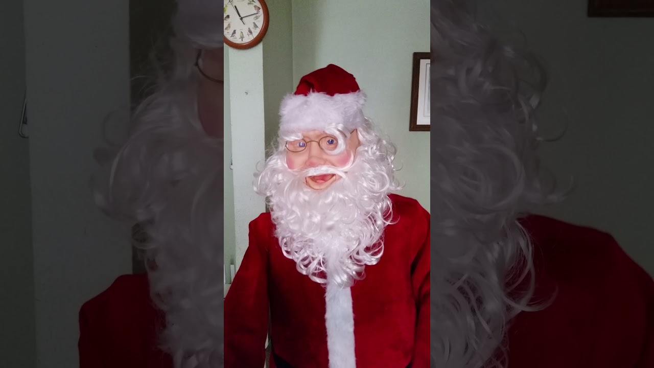 Gemmy Holiday Time Santa claus tamaño real.