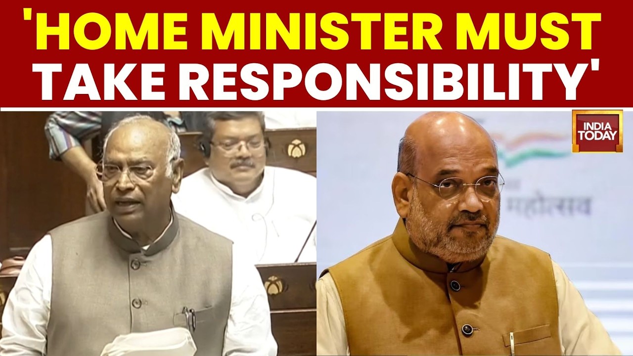 Mallikarjun Kharge Demands Amit Shah's Resignation in Rajya Sabha | BJP Vs Congress | India Today