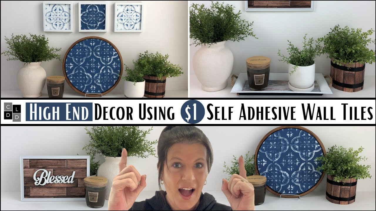 High End Decor Using Dollar Wall Tiles/Dollar Tree Diy Decor