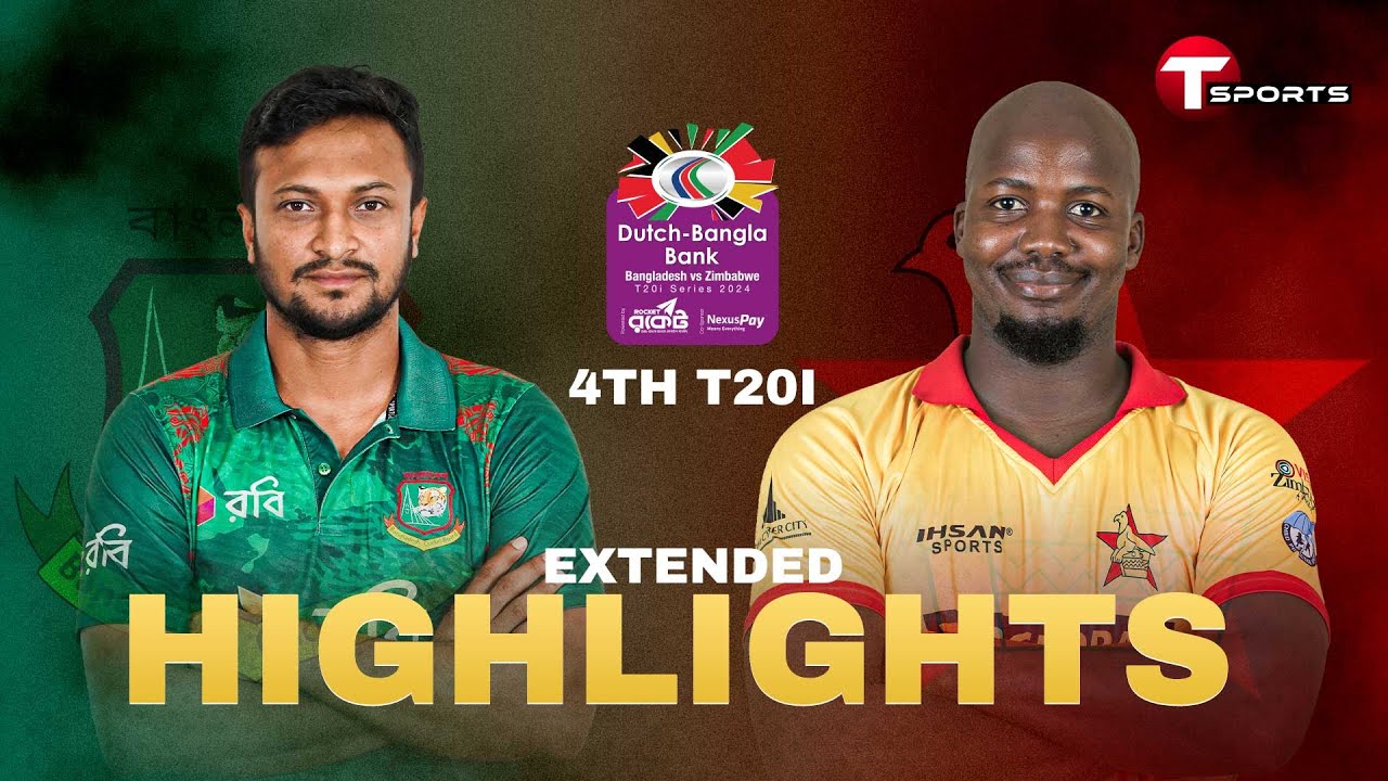 Extended Highlights | Bangladesh vs Zimbabwe | 4th T20i | T Sports