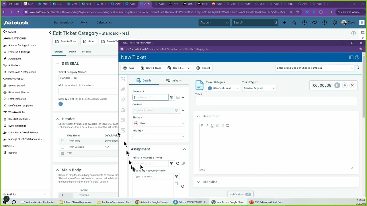 SLA Timeline (Little Running Guy) has disappeared with new Autotask Release