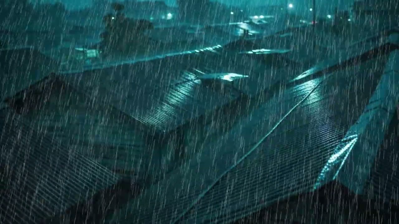 No Ads Rain Sounds for Sleeping – Heavy Rain On the Tin Roof to Silence Overthinking All Night