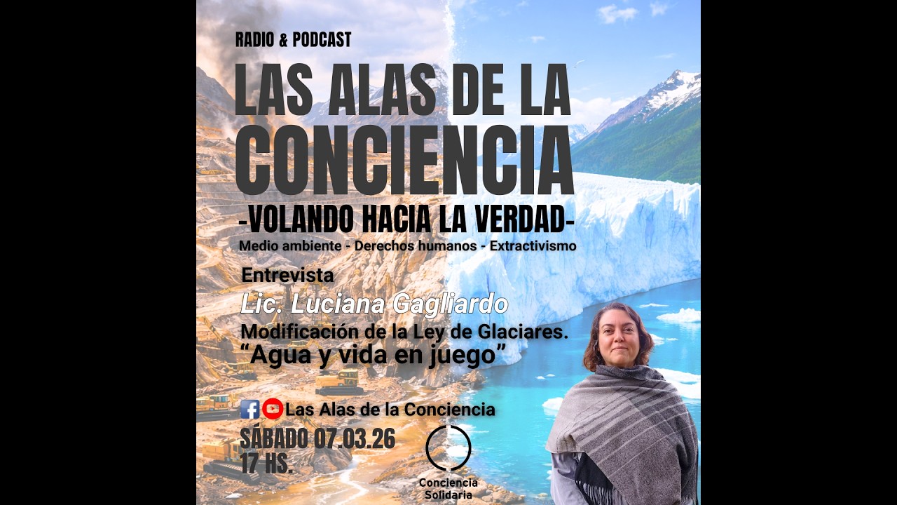 Entrevista Lic. Luciana Gagliardo Pte. de Conciencia Solidaria ONG. Modificación Ley de Glaciares.