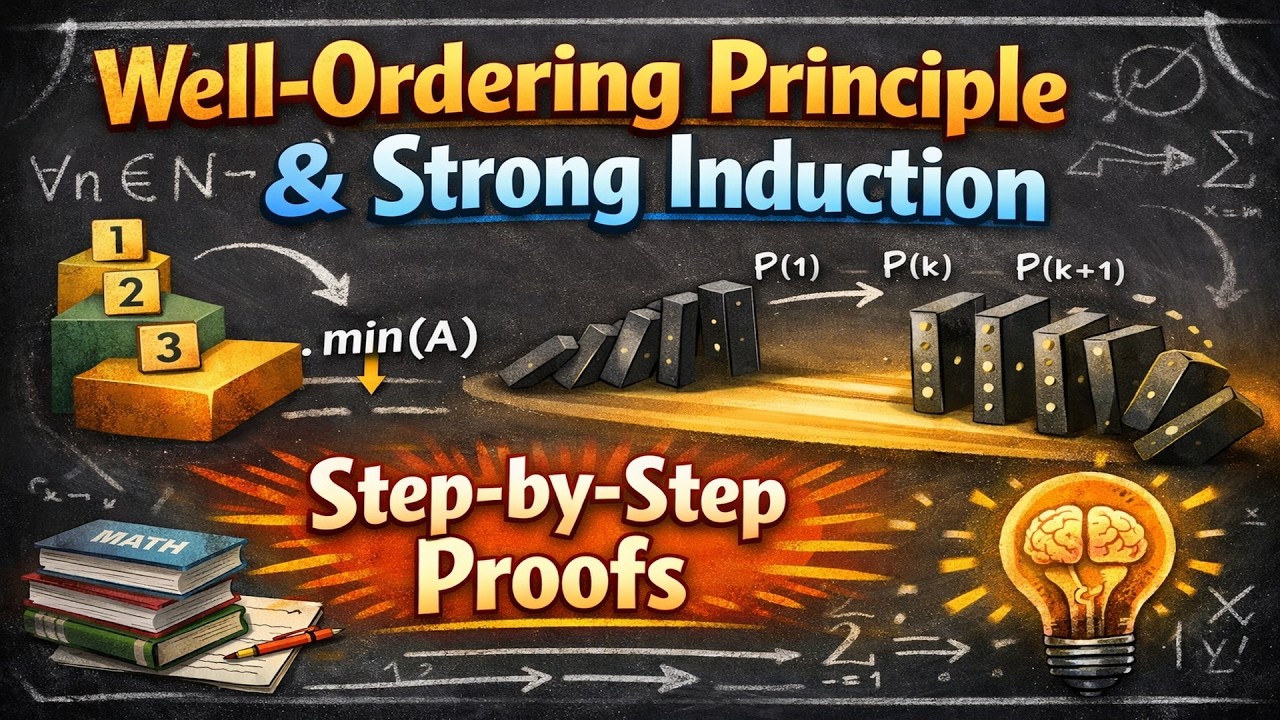 Well-Ordering Principle & Strong Induction – Step-by-Step Proofs