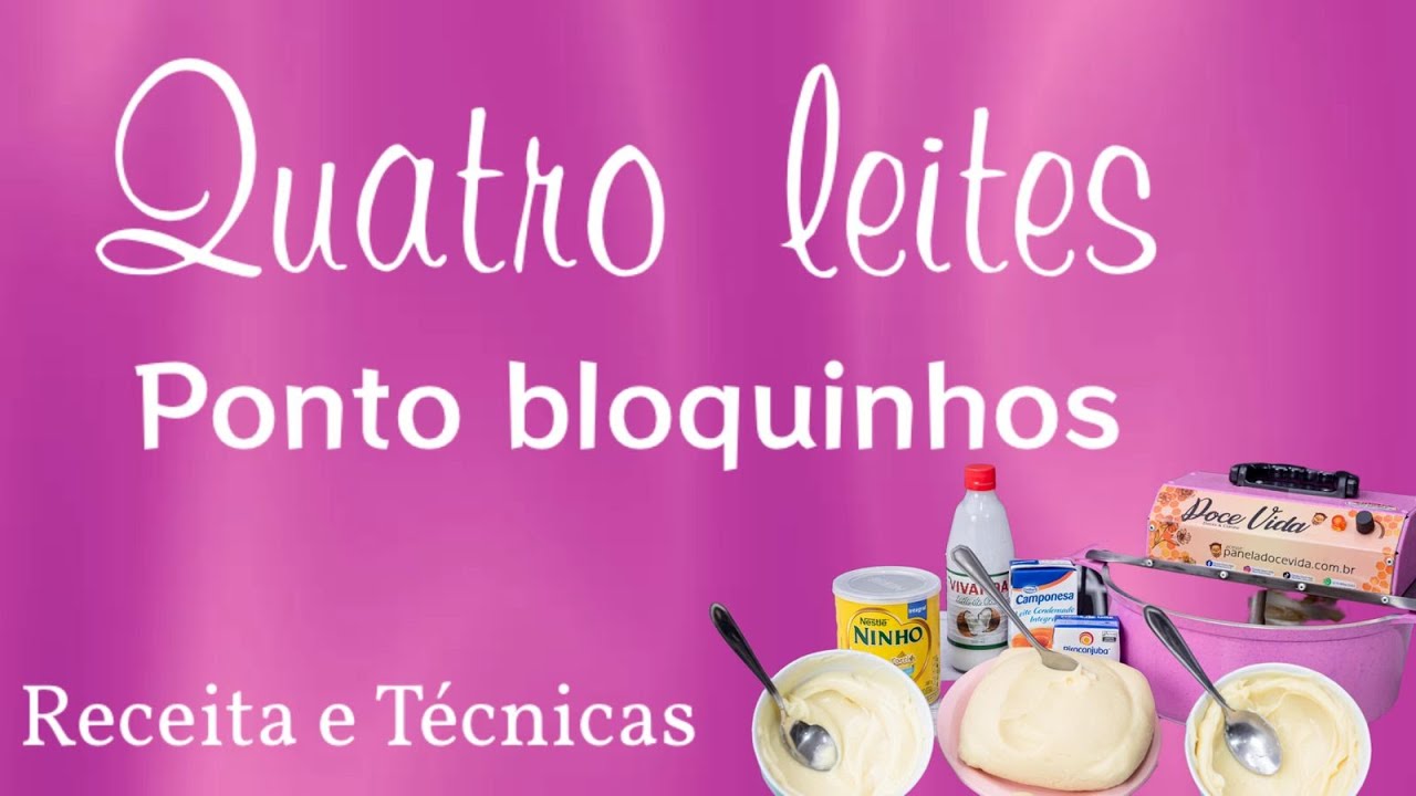 Panela Mexedora - Recheio quatro leites - Ponto blocos