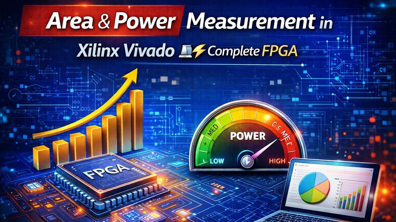 Area & Power Measurement in Xilinx Vivado | Complete FPGA Design Guide 💻⚡