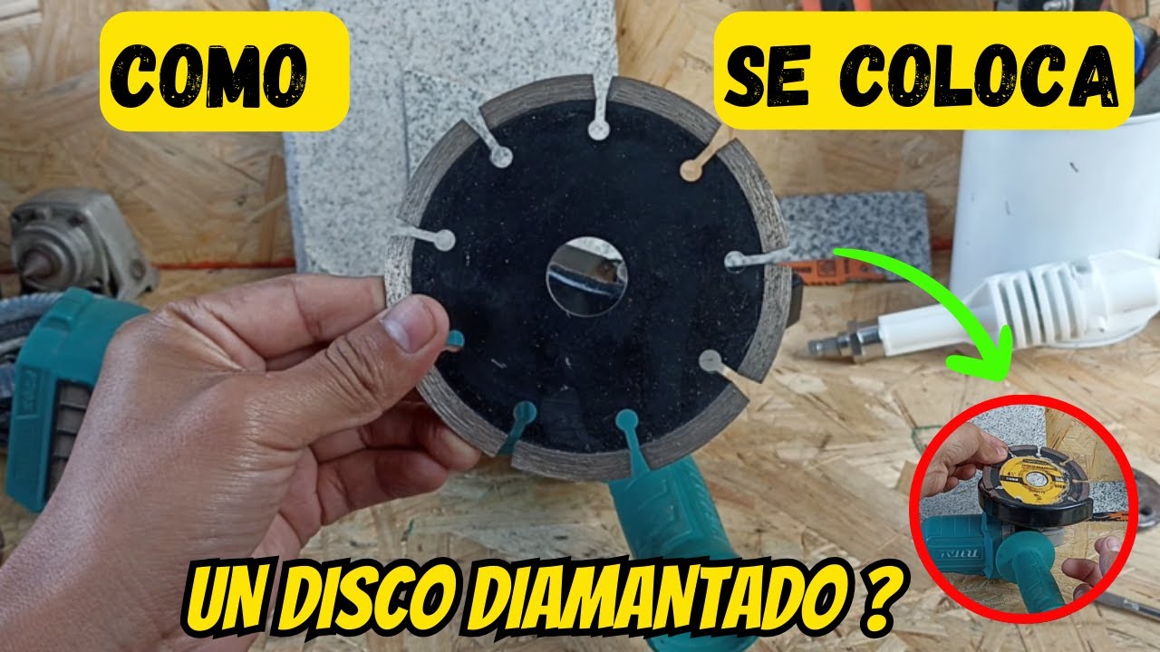 Evita Errores! Cómo PONER Correctamente un Disco Diamantado en tu Amoladora ⚡