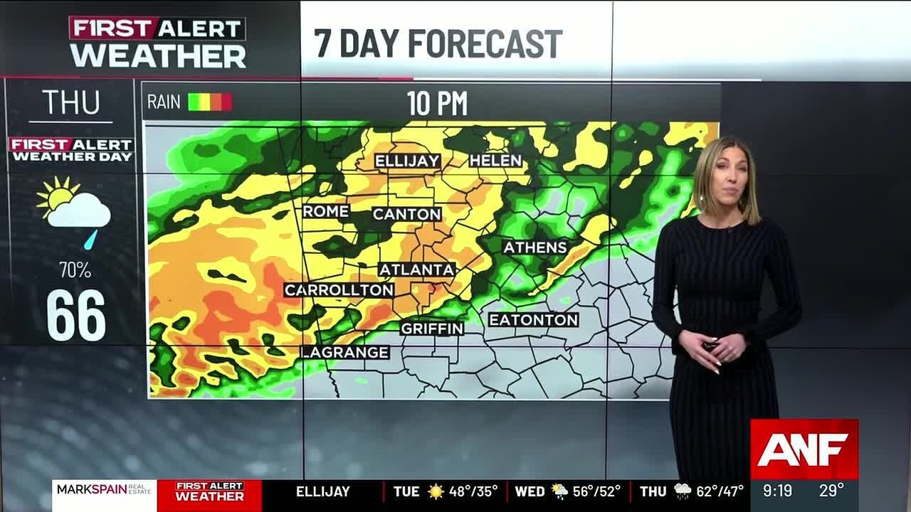 First Alert Forecast: Warmer days ahead with much-needed rain Thursday night