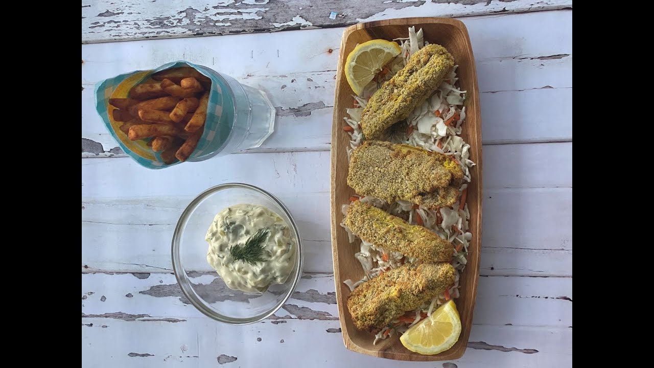 Banana Blossom Vegan Air Fried Fish