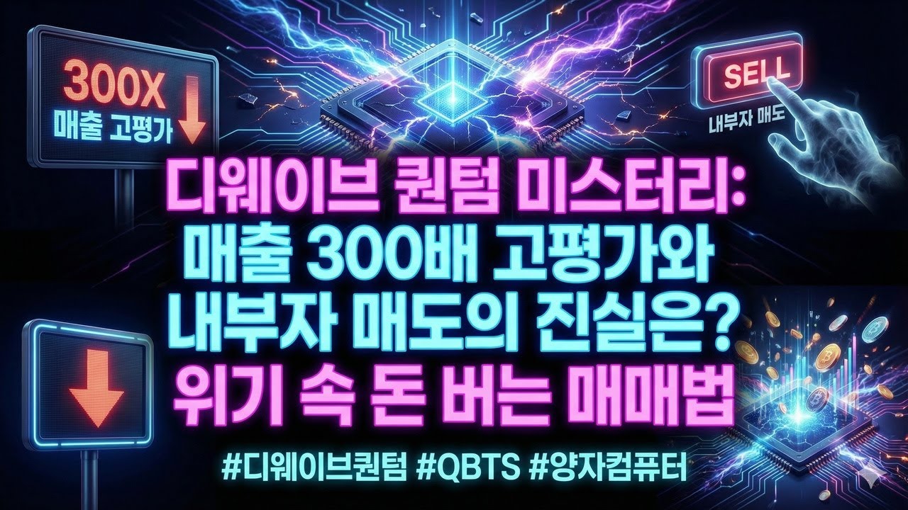 [풀버전] 디웨이브 퀀텀 미스터리: 매출 300배 고평가와 내부자 매도의 진실은? 위기 속 돈 버는 매매법