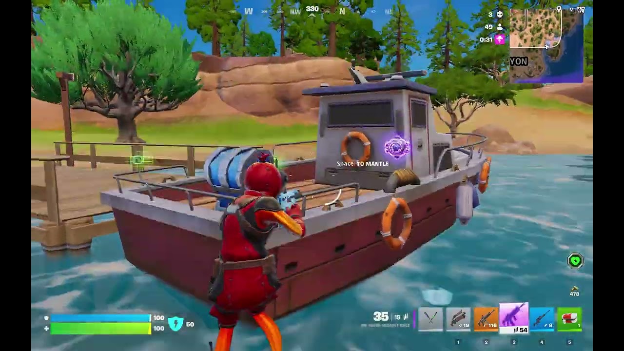 playing Fortnite