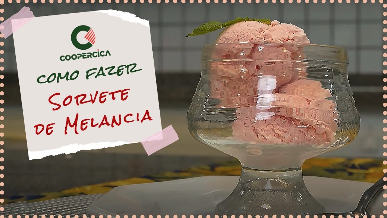 Sorvete Caseiro de Melancia