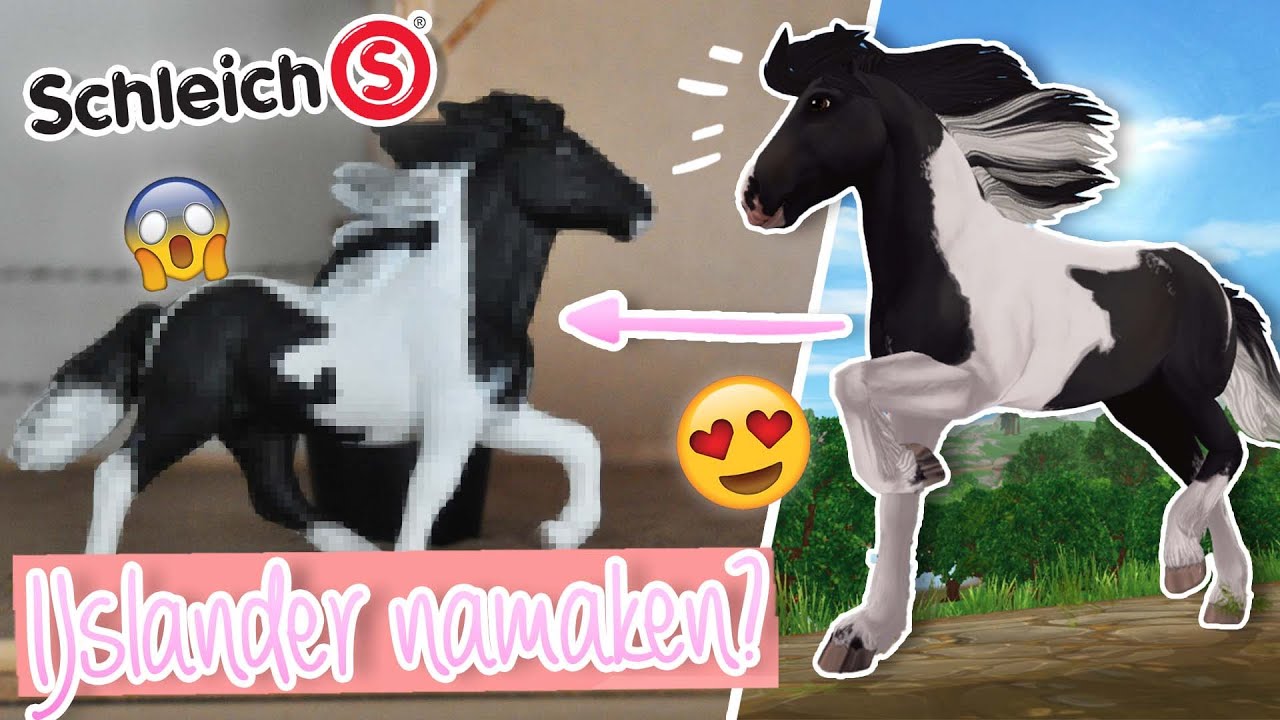 STARSTABLE IJSLANDER NAMAKEN OP SCHLEICH! | wolfxjessy