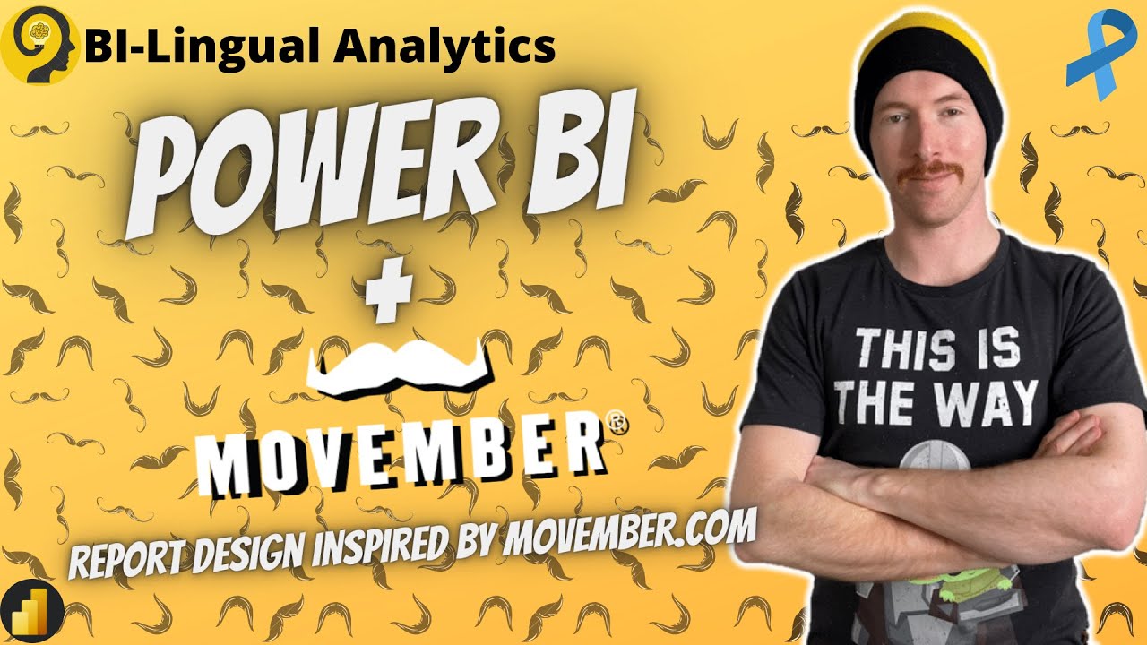 Power BI x Movember - DataViz Example For A Great Cause