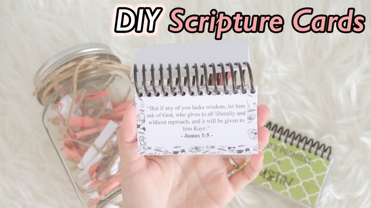 How to Memorize Scriptures | DIY Bible Scripture Cards | Memorizing Bible Verses