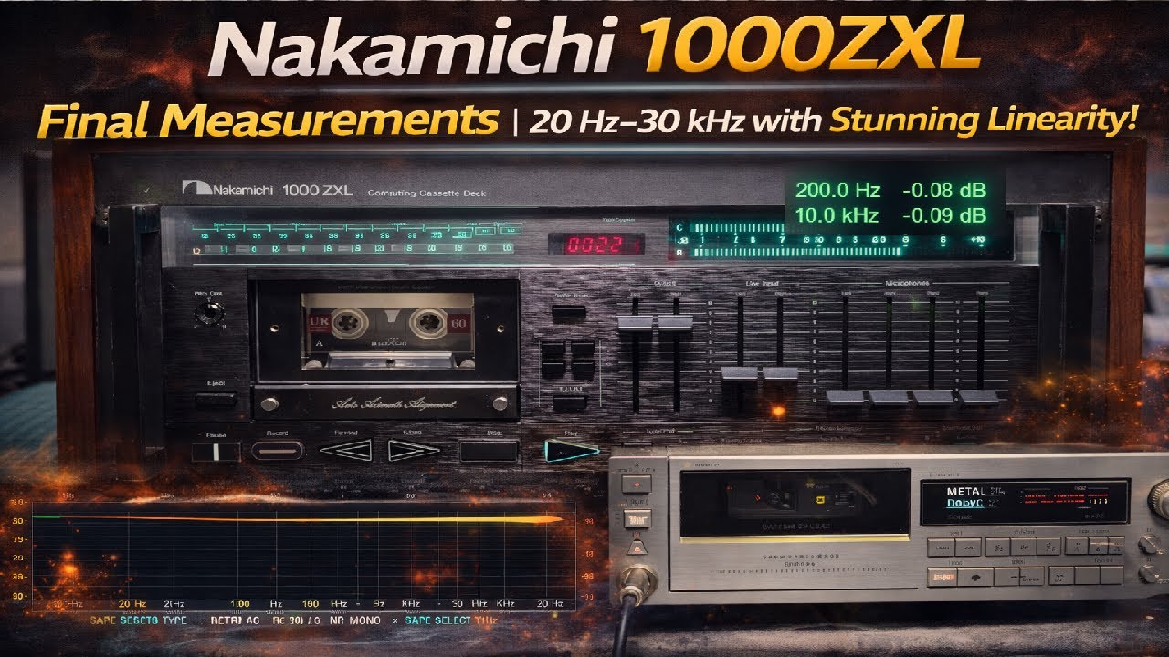 Финальные измерения Nakamichi 1000ZXL | 20 Гц–30 кГц с потрясающей линейностью!