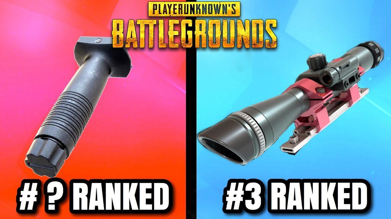 EVERY ATTACHMENT IN PUBG RANKED WORST TO BEST! - PlayerUnknownsBattlegrounds