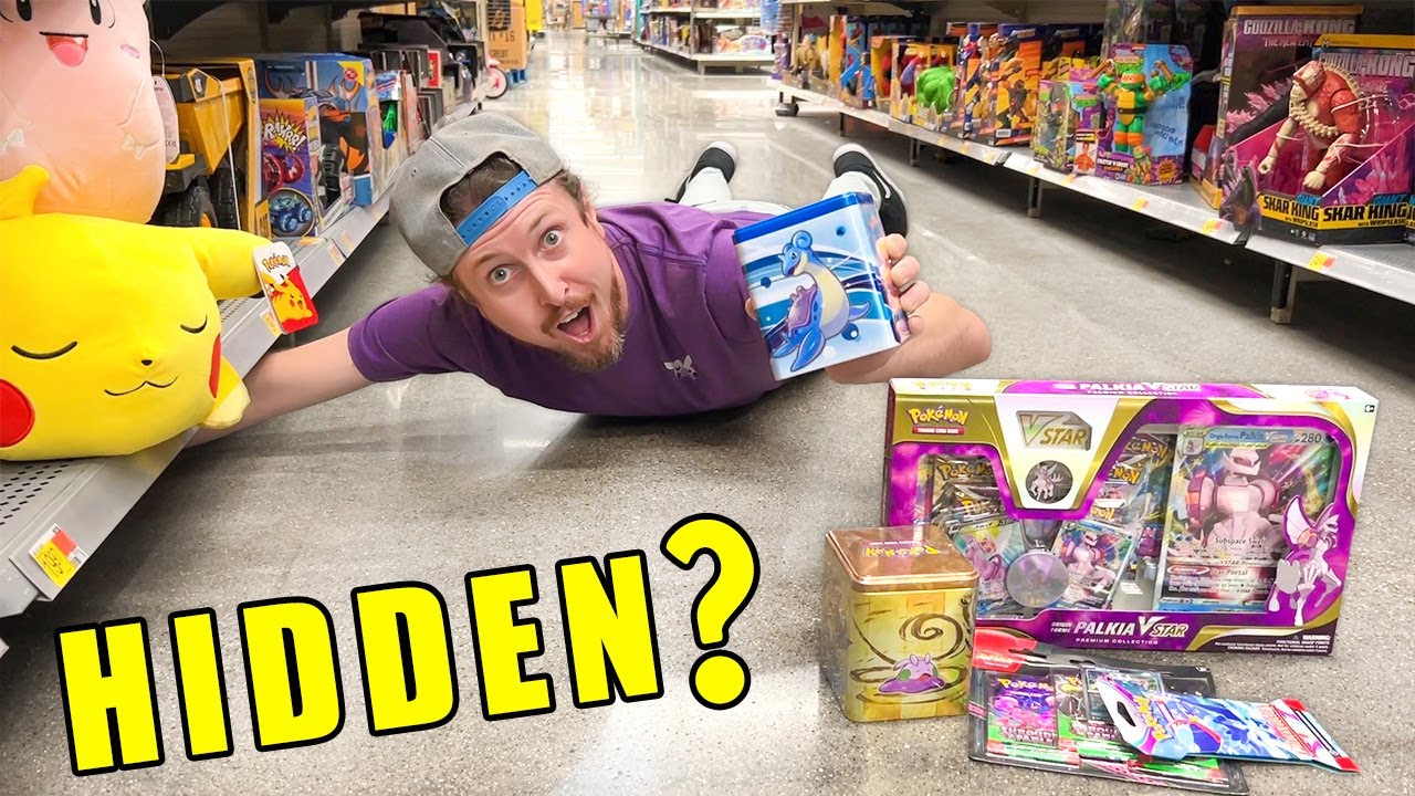 SEARCHING FOR HIDDEN POKEMON CARD PACKS IN WALMART! opening #85