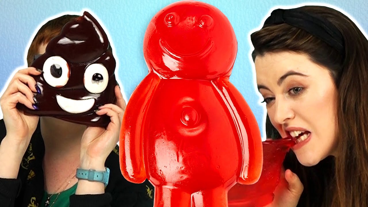 Irish People Try GIANT Gummy Candy (Jelly Baby! Poop!)