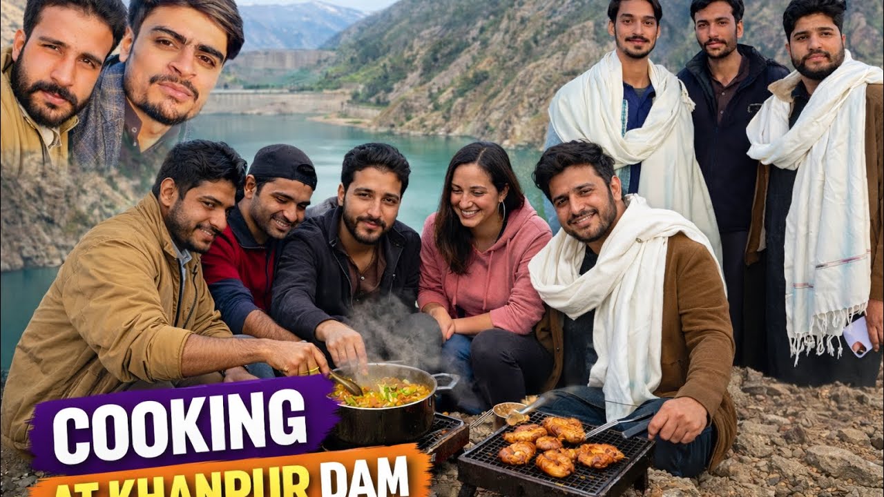 Cooking with frends at khanpure dam 